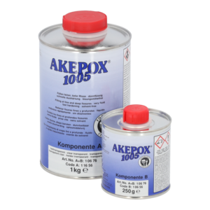 AKEMI AKEPOX 1005 skaidrus dviejų komponentų epoksidinis užpildas akmeniui 1,25 kg