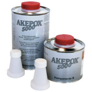 AKEMI AKEPOX 5000 skaidrūs dviejų komponentų epoksidiniai klijai ir užpildas akmeniui 1,5 kg