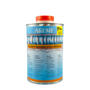AKEMI Platinum P+ Liquid skaidrūs skysti epoksiakrilato klijai akmeniui 1000 ml